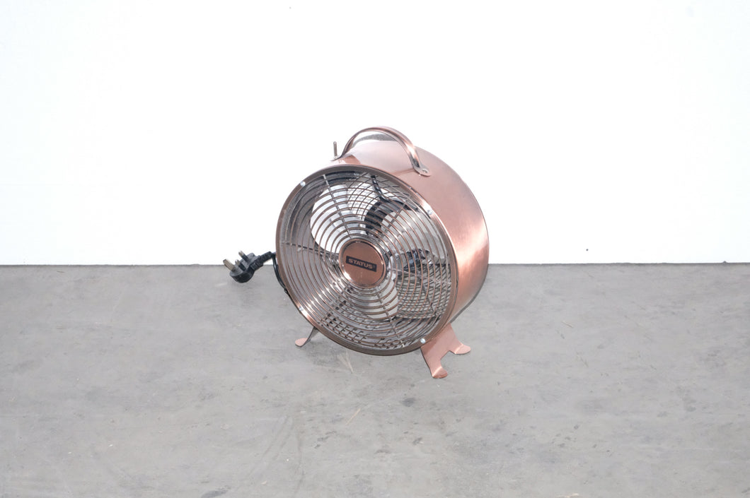 Electric Fan Heater (Status Brand, Brass)