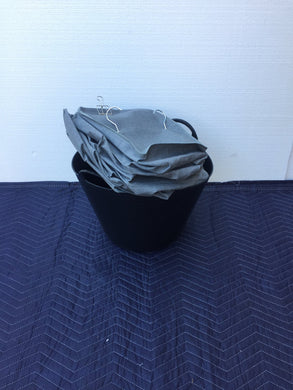 Black Bucket w/ Wardrobe Organiser