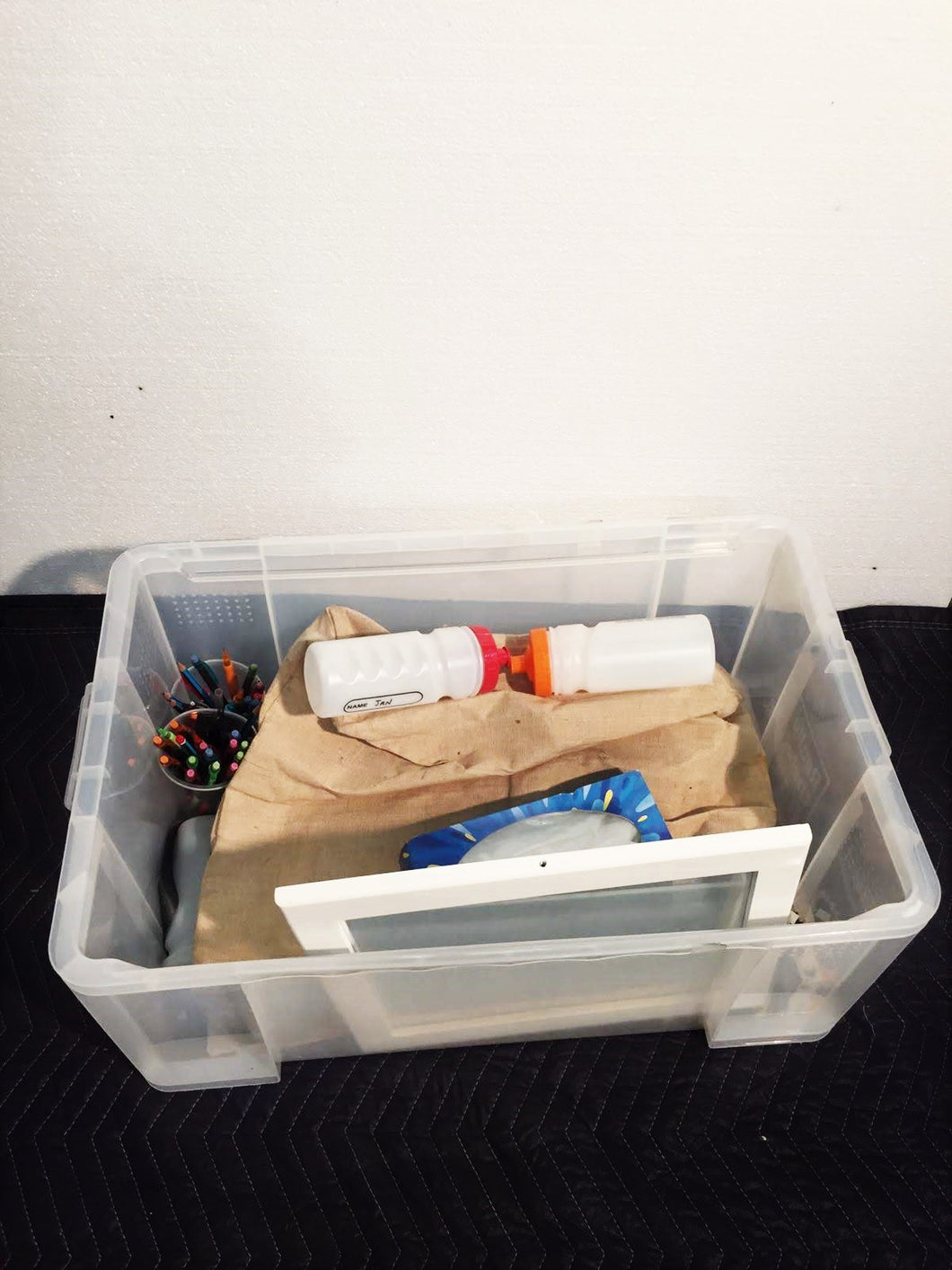 Plastic Box w/ Misc Items